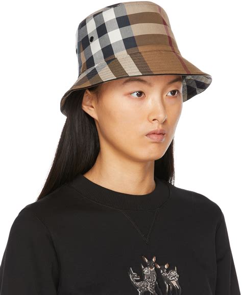 burberry womens winter hats|burberry canvas check bucket hat.